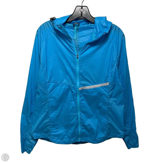Athletic Jacket By Oiselle In Blue, Size: L