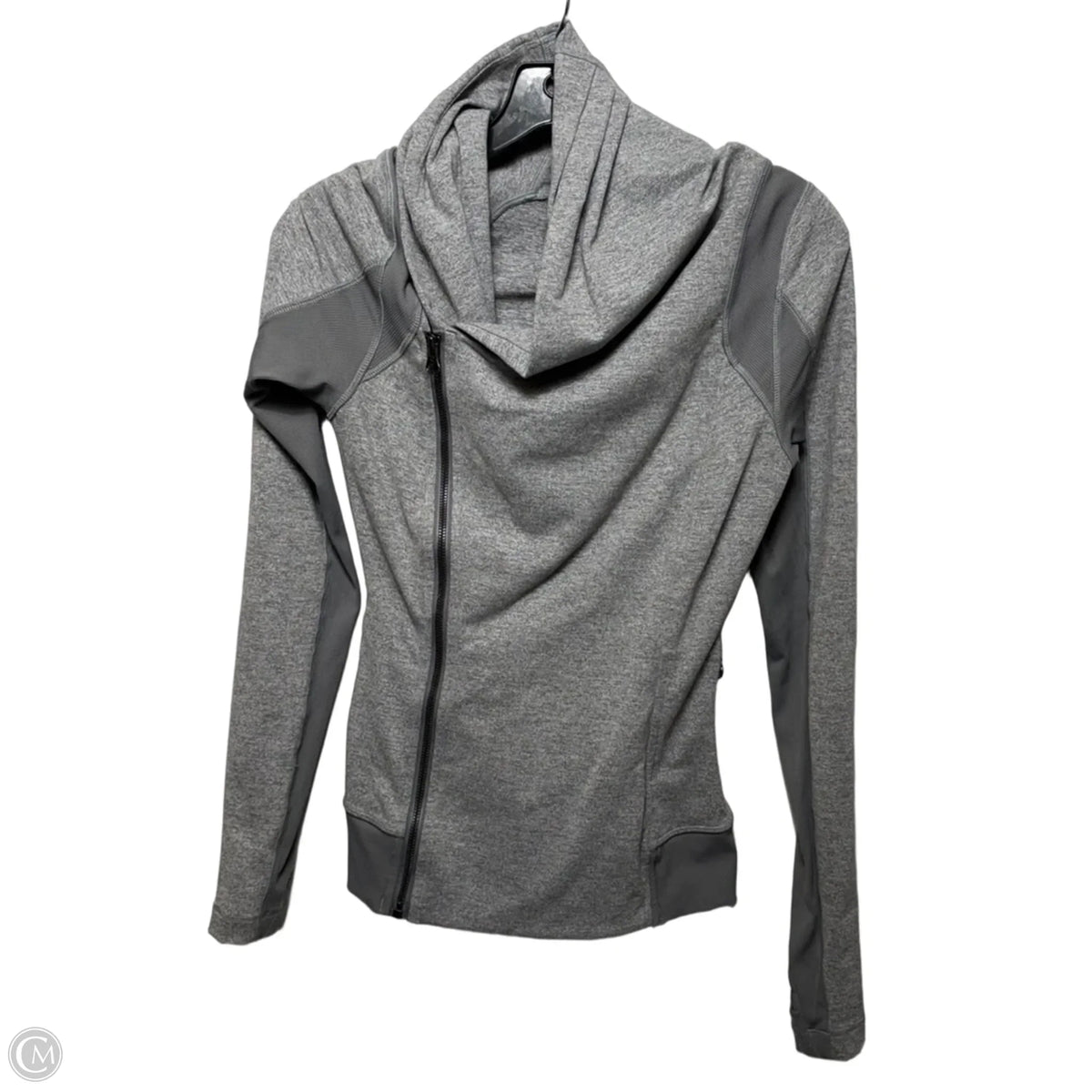 Athletic Jacket By Lululemon In Grey, Size: 4