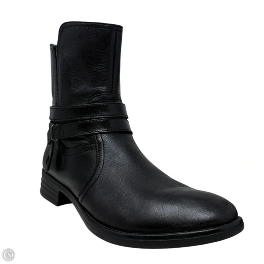 Trapani Boots Ankle Flats By Bussola In Black, Size: 9