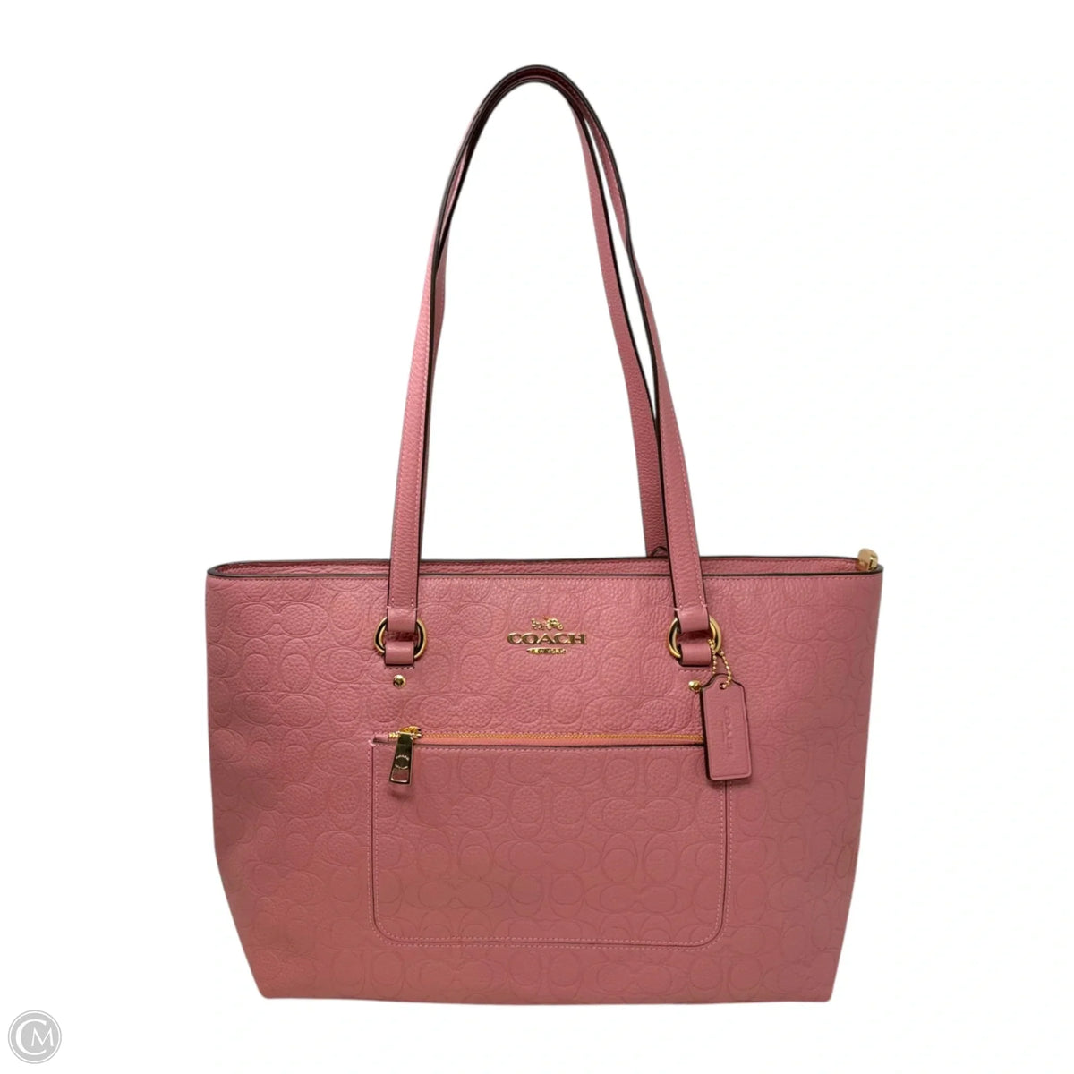 Station Embossed Tote Designer By Coach, Size: Large