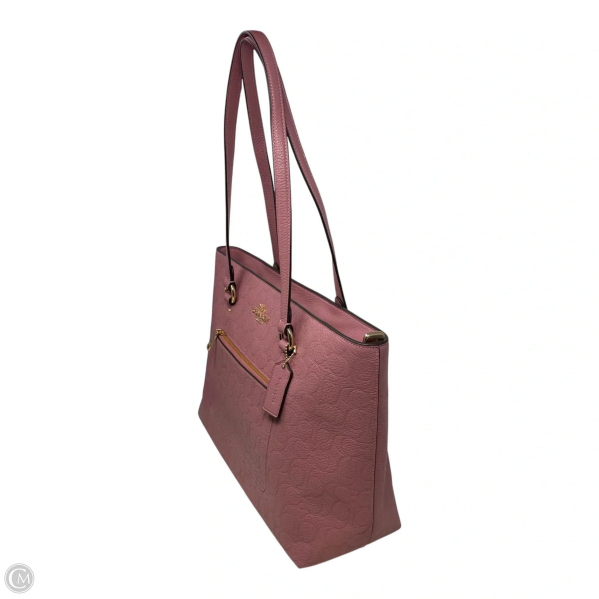 Station Embossed Tote Designer By Coach, Size: Large