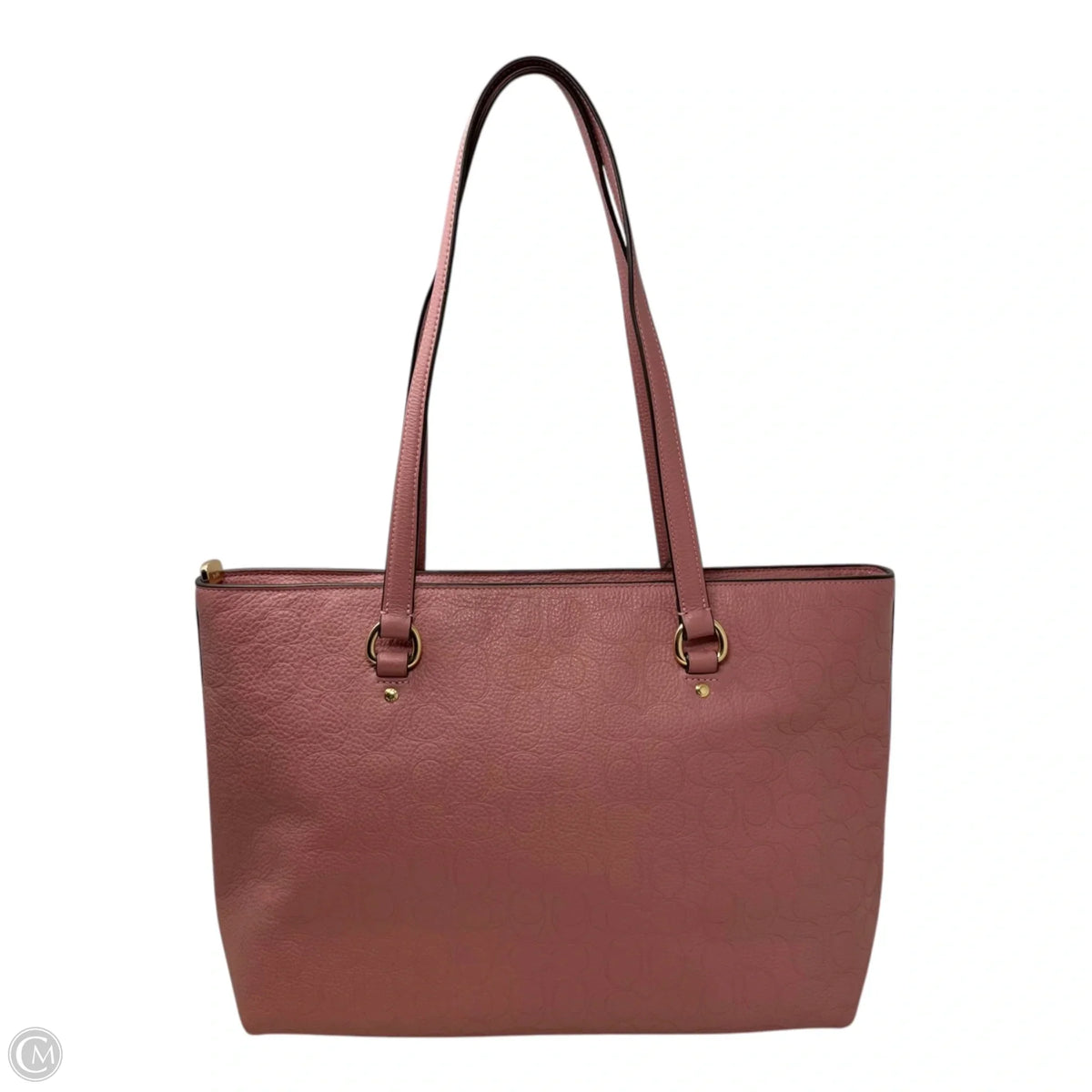 Station Embossed Tote Designer By Coach, Size: Large