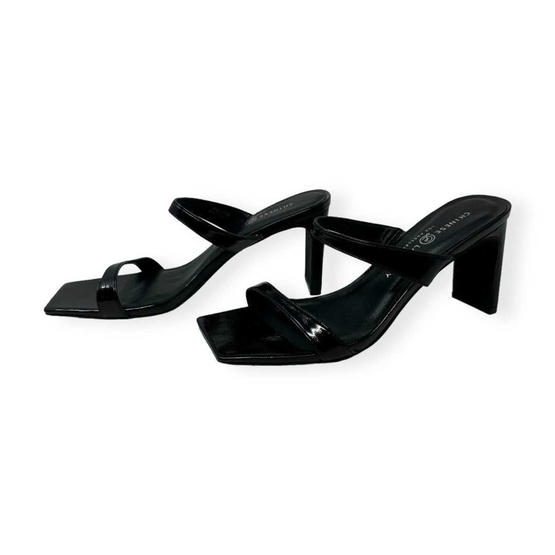 Black Shoes Heels Block Chinese Laundry, Size 8.5