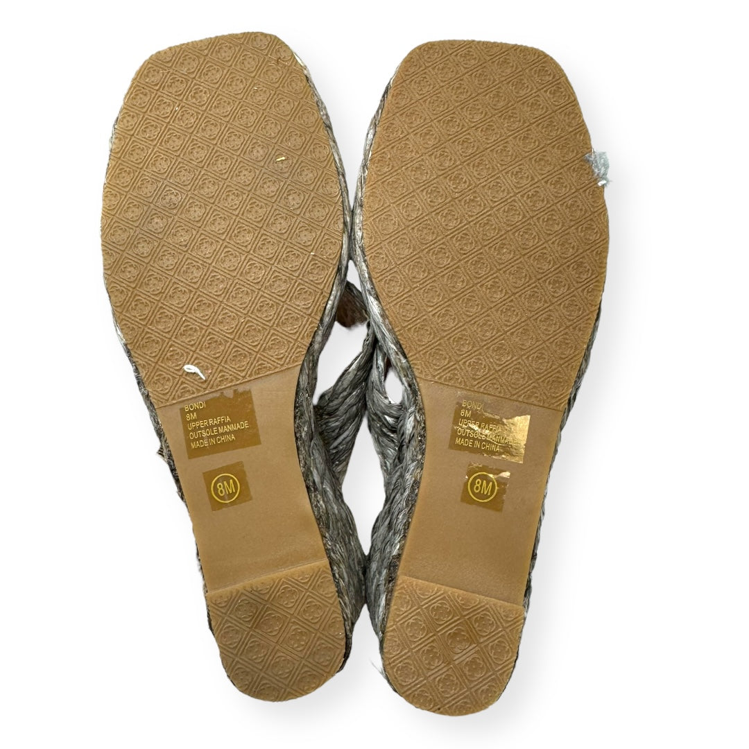 Grey Sandals Heels Wedge Matisse, Size 8