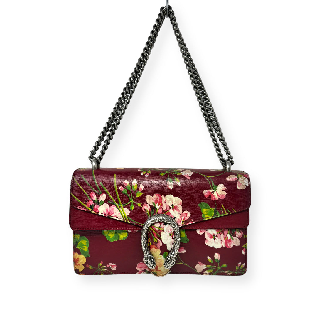 Blooms Dionysus Shoulder Bag - Romantic Cherry Multicolor Luxury Designer By Gucci  Size: Medium