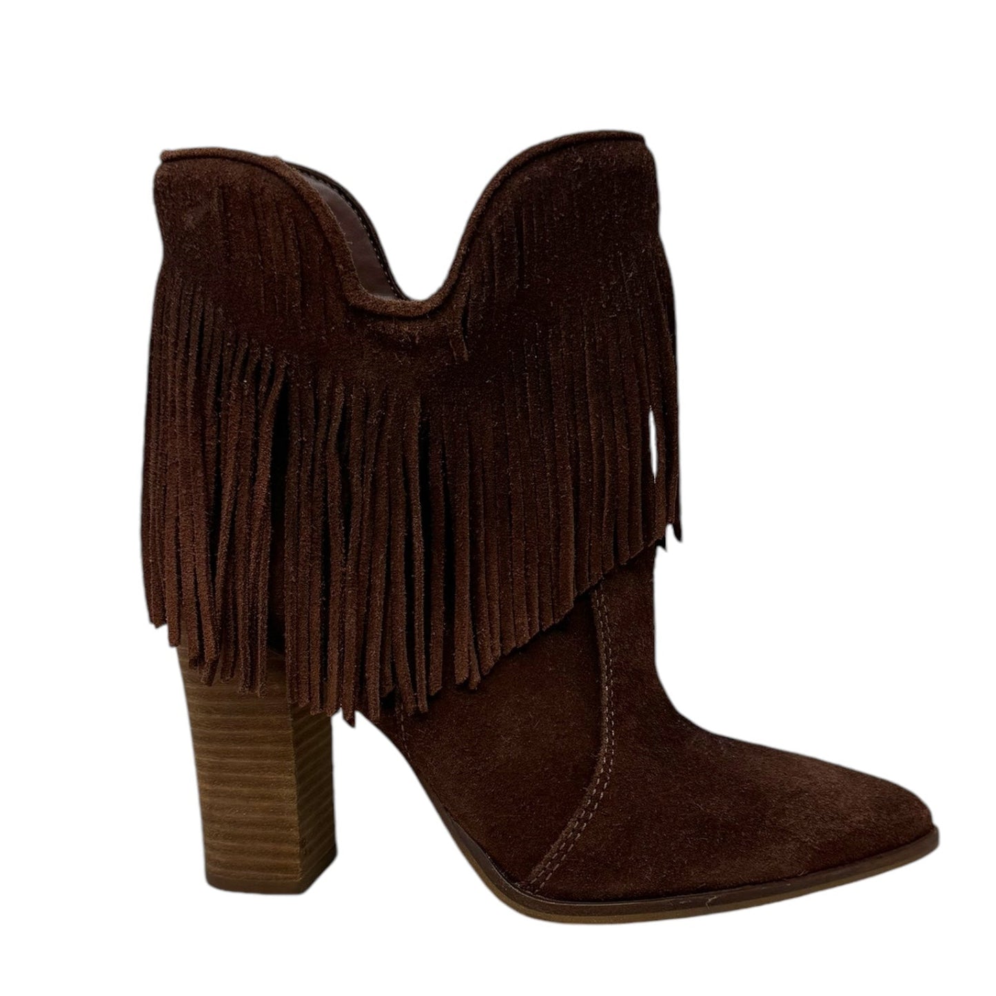 Felixx Fringed Boots By Antonio Melani In Brown, Size: 7.5