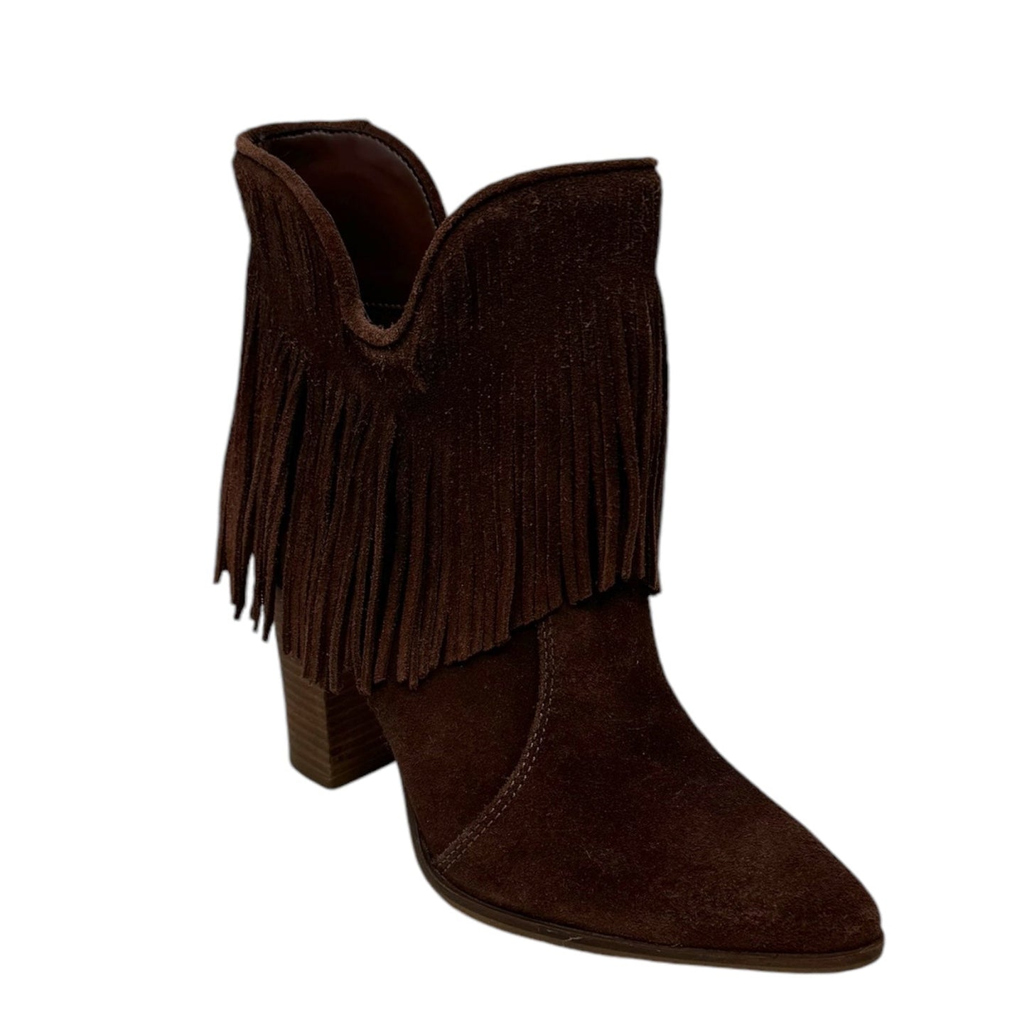 Felixx Fringed Boots By Antonio Melani In Brown, Size: 7.5