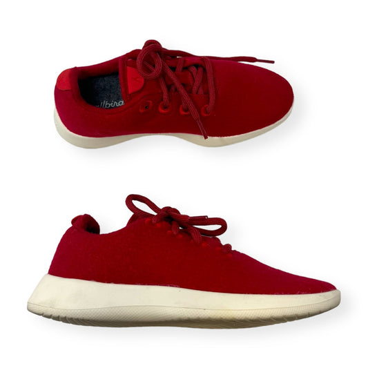 Red Shoes Sneakers Allbirds, Size 5