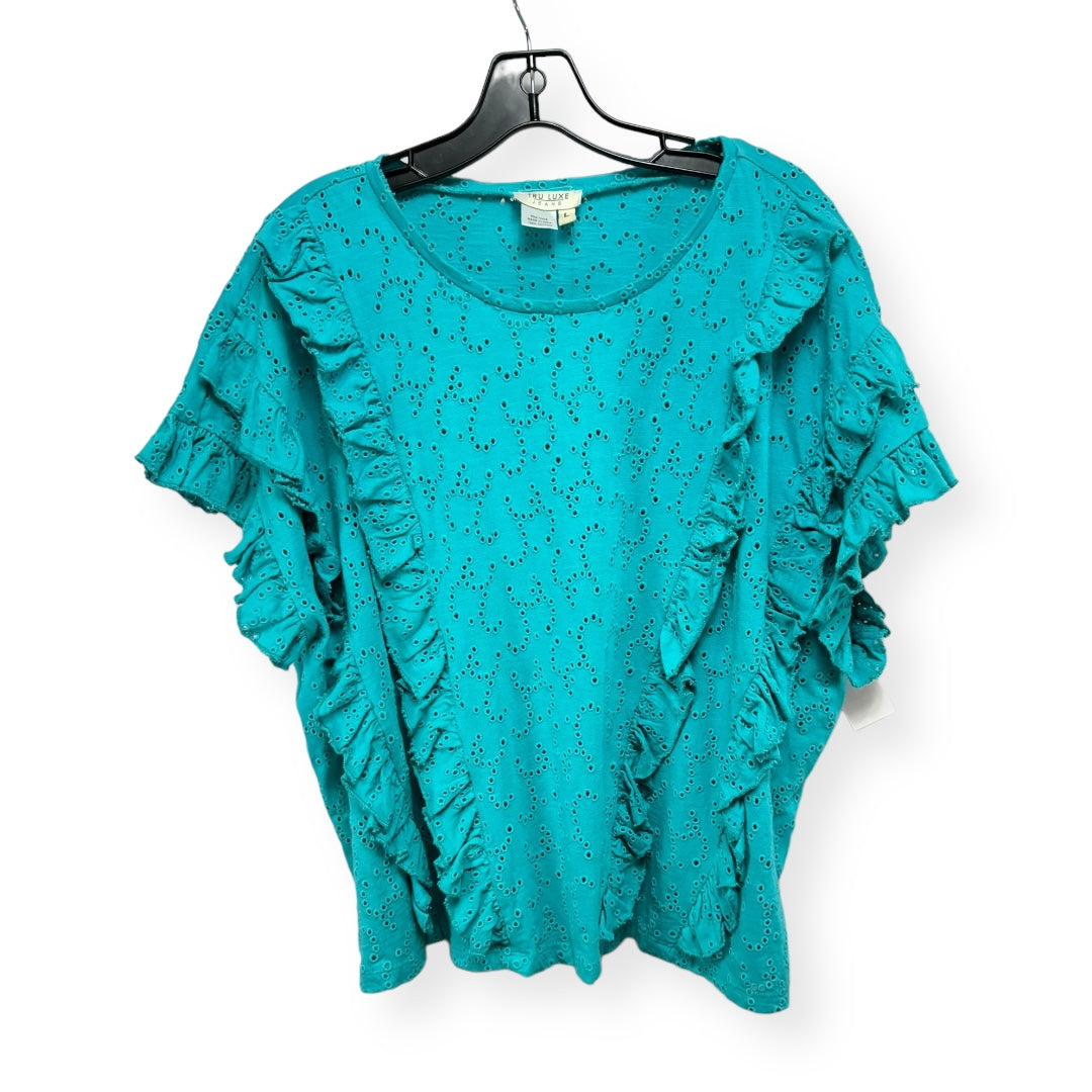 Teal Top Sleeveless Tru Luxe Jeans, Size L