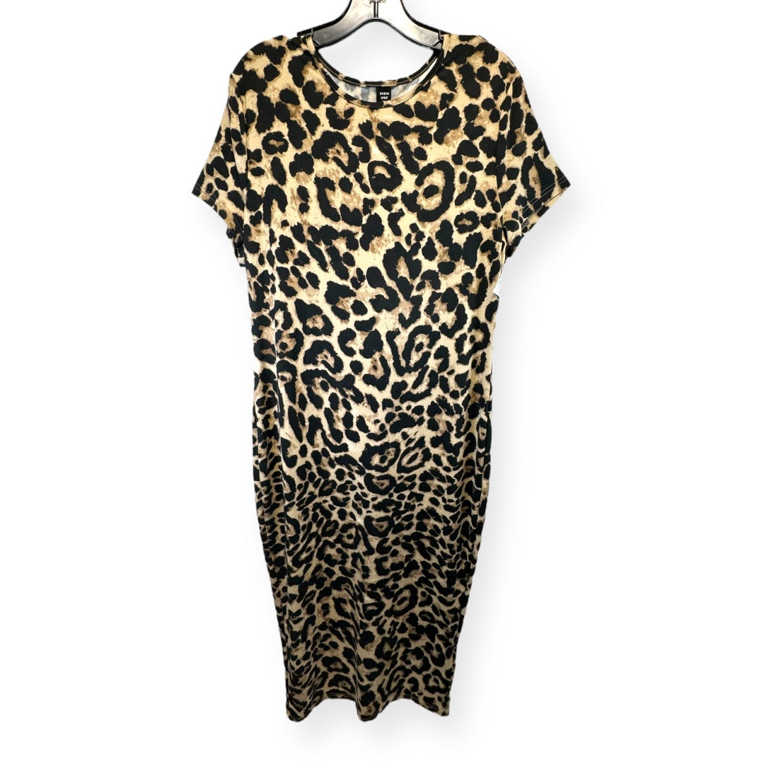 Animal Print Dress Casual Maxi Shein, Size 2x