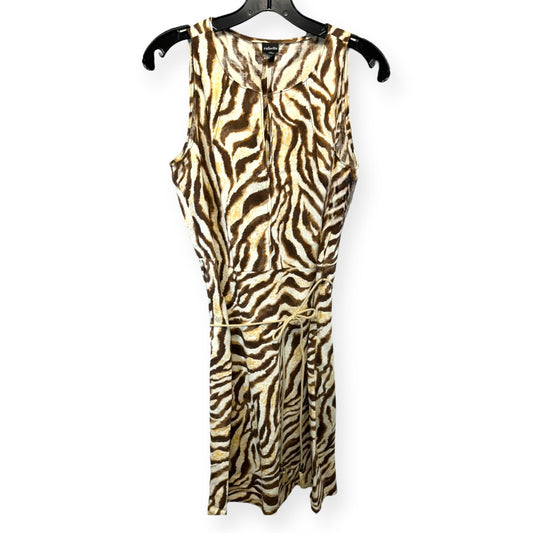 Zebra Print Dress Casual Midi Rafaella, Size 10