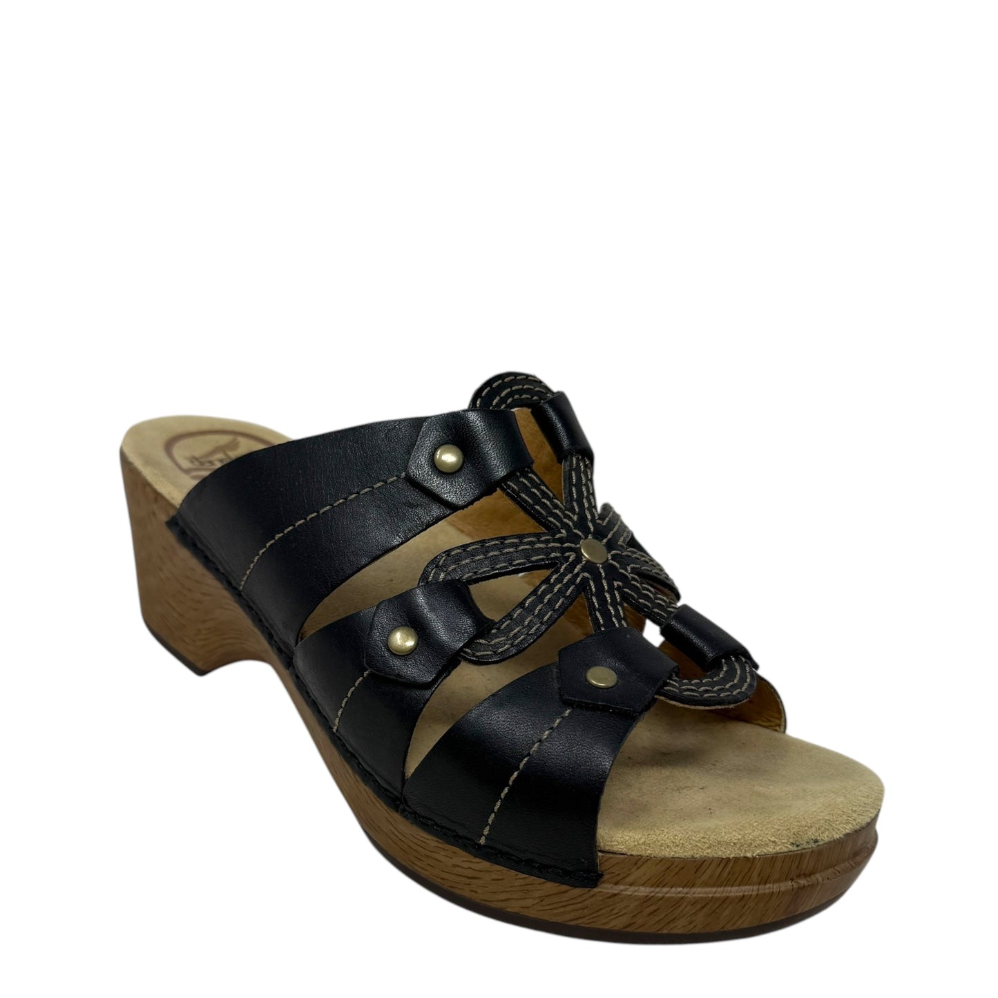 Serena Leather Clog Sandals By Dansko In Java, Size: 7