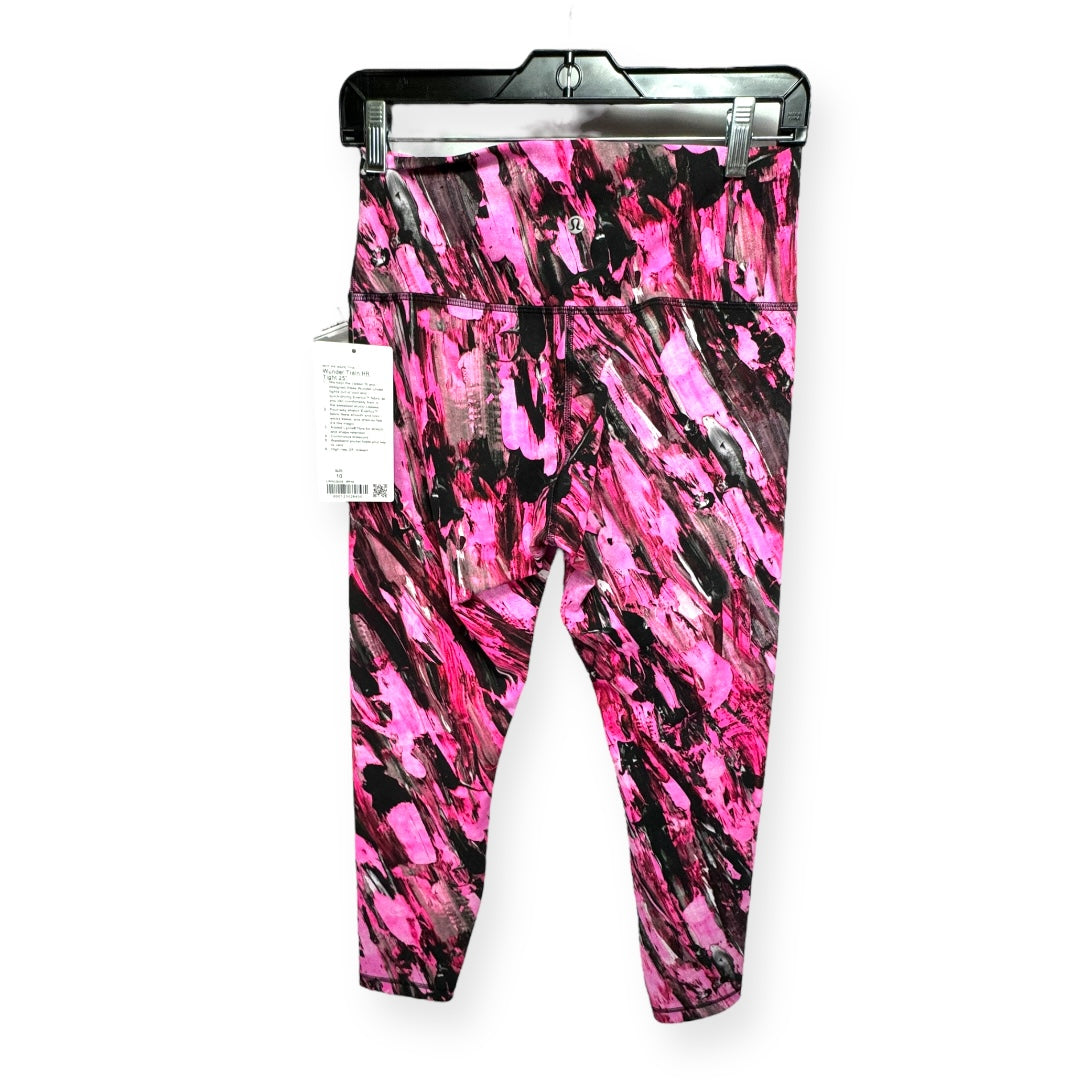 Pink Wunder Train HR 25” Athletic Leggings Lululemon, Size 10