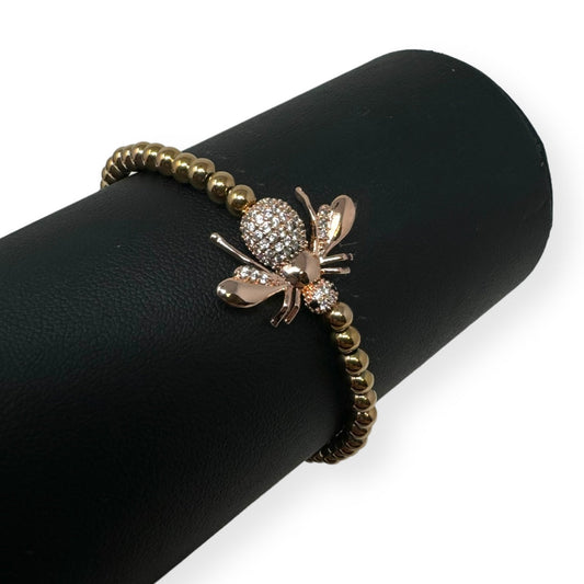 Copper Bee Stretch Bracelet By Nogu