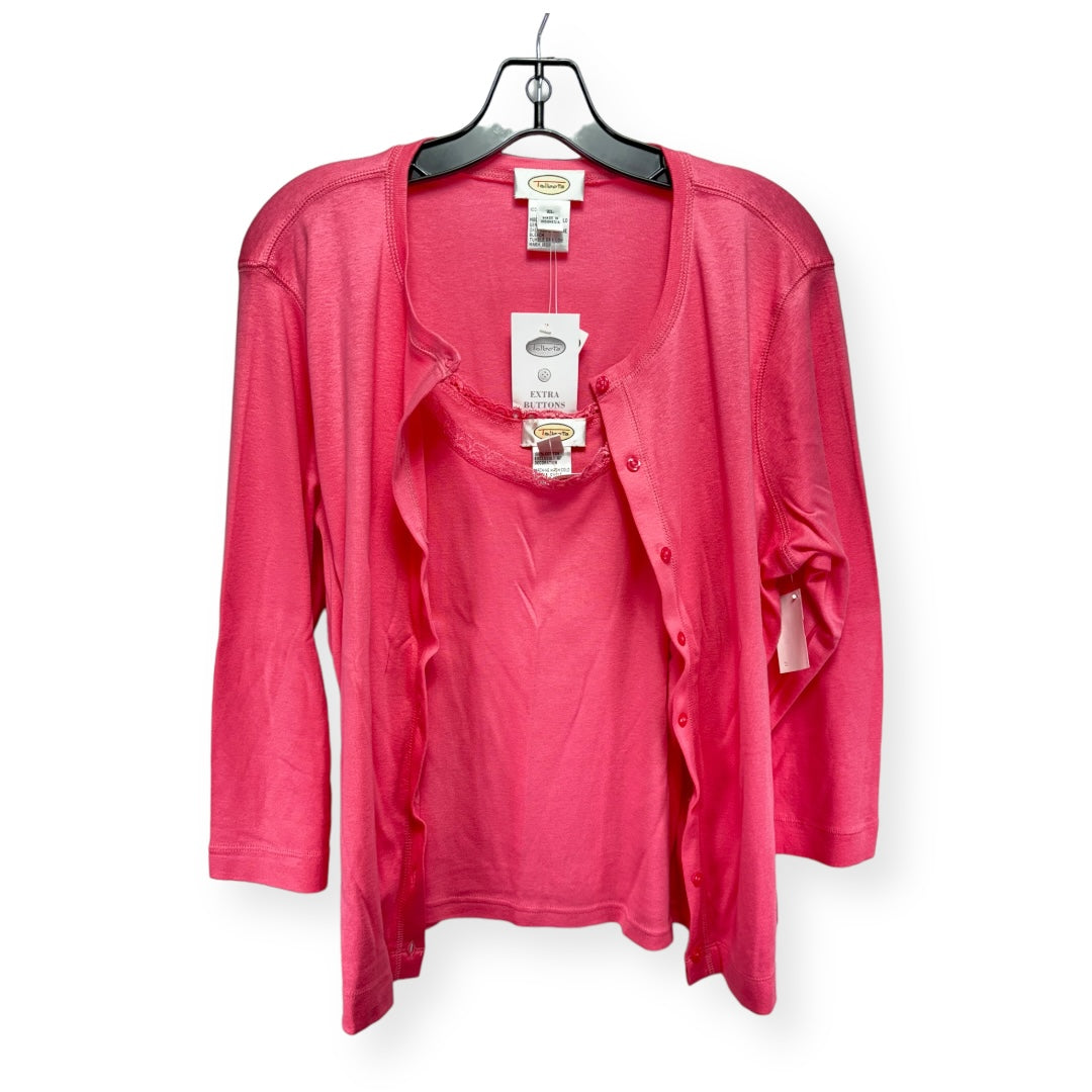 Pink Sweater 2pc Talbots, Size Xl