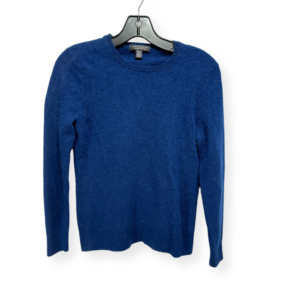 Blue Sweater Cashmere Saks Fifth Avenue, Size M