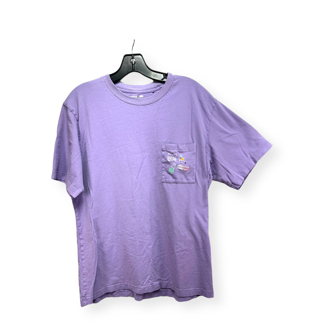 Purple Top Short Sleeve Uniqlo, Size L