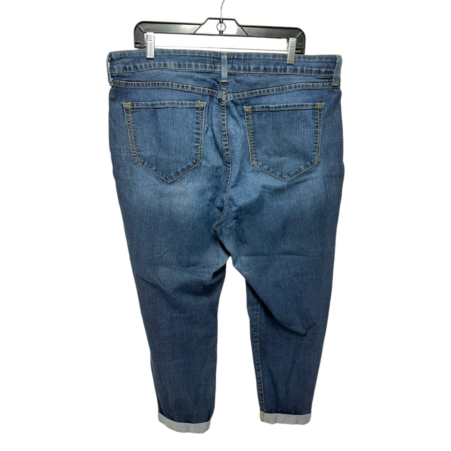 Jeans Cropped By Not Your Daughters Jeans In Blue Denim, Size: 18