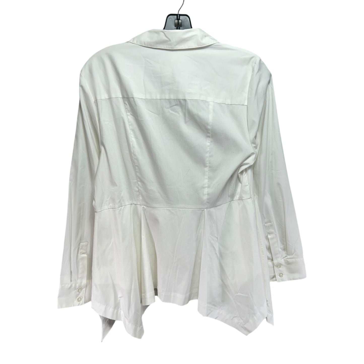 Top Long Sleeve By Chicos In White, Size: M