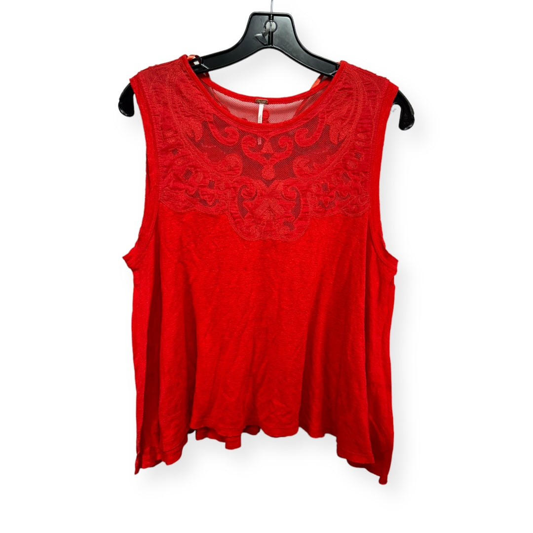 Red Tank Top Free People, Size Xs