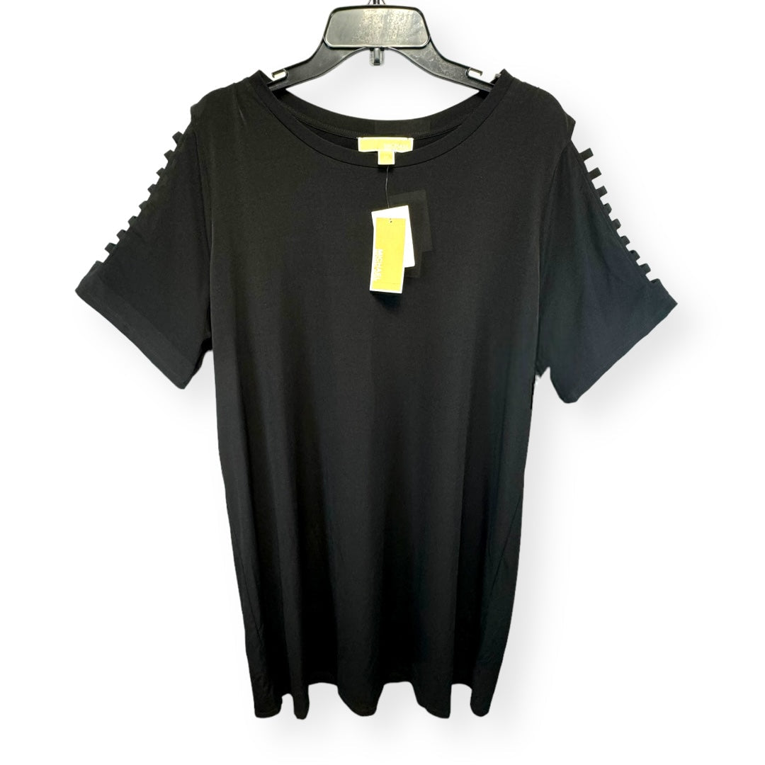 Black Dress Casual Midi Michael By Michael Kors, Size 2x