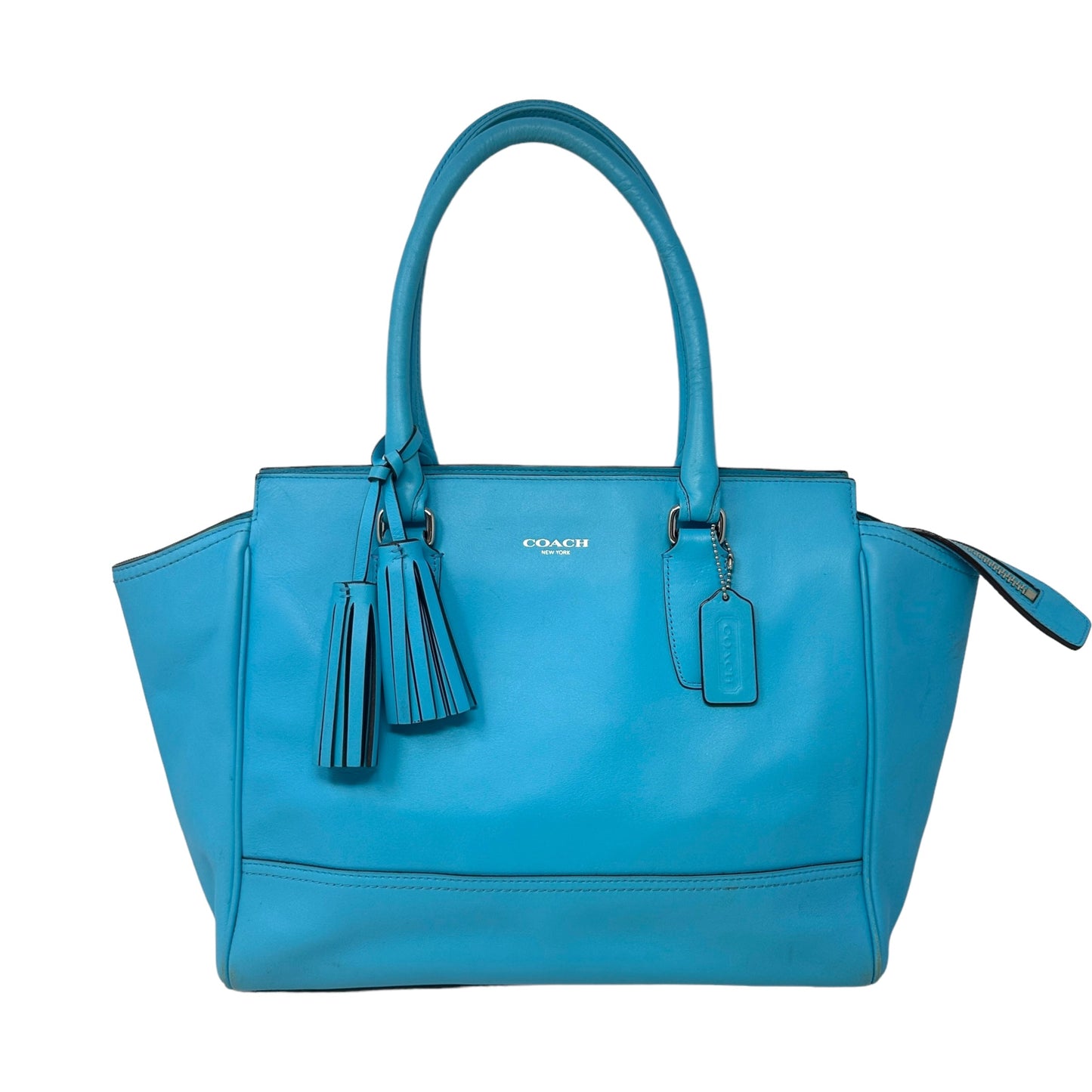 Candace Carryall in Robin Blue Designer Coach, Size Large