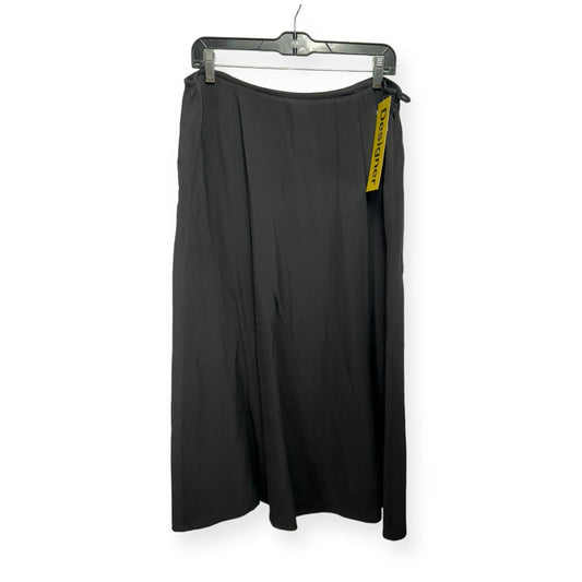 Silk Black Skirt Designer Eileen Fisher, Size L