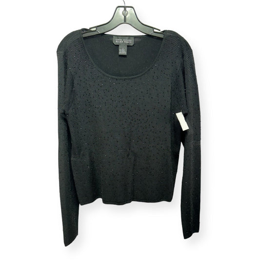Beaded Black Sweater Ellen Tracy, Size Xl