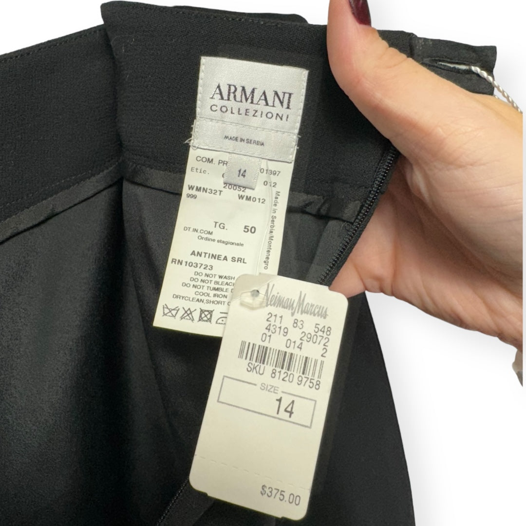 Black Skirt Designer Armani Collezoni, Size 14