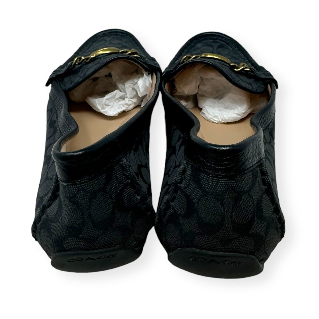Mona Driver Grey Loafer Shoes Designer Coach, Size 9.5