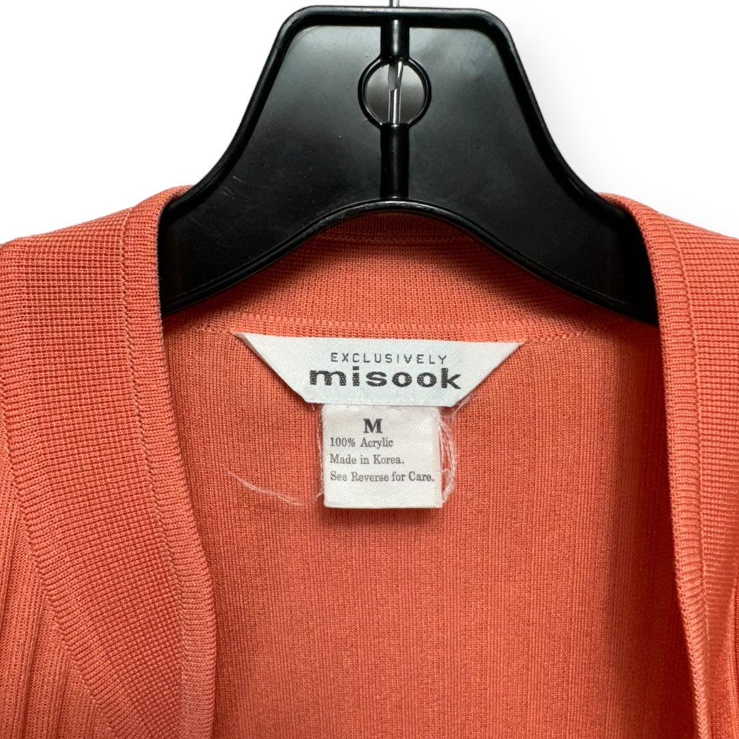 Peach Sweater Cardigan Misook, Size M