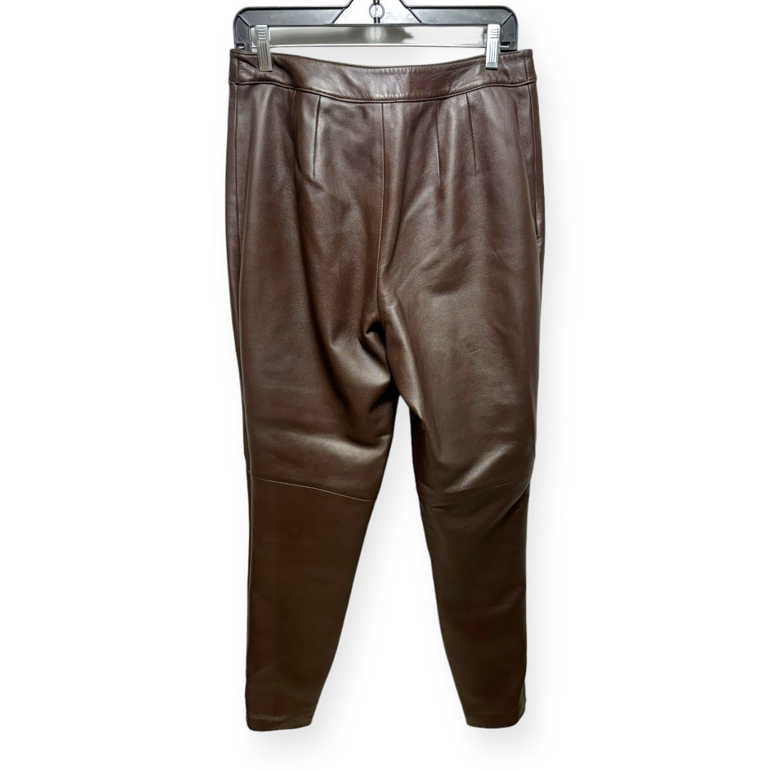 Leather Pants Other By Talbots In Brown, Size: 10