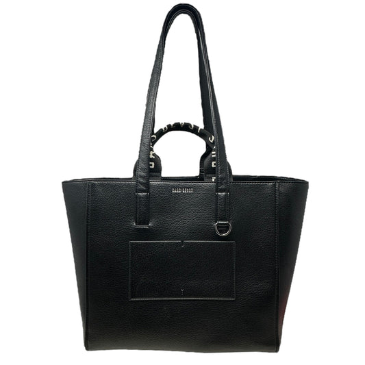 Archive Tote in Noir + Silver By Sans Beast, Size: Large