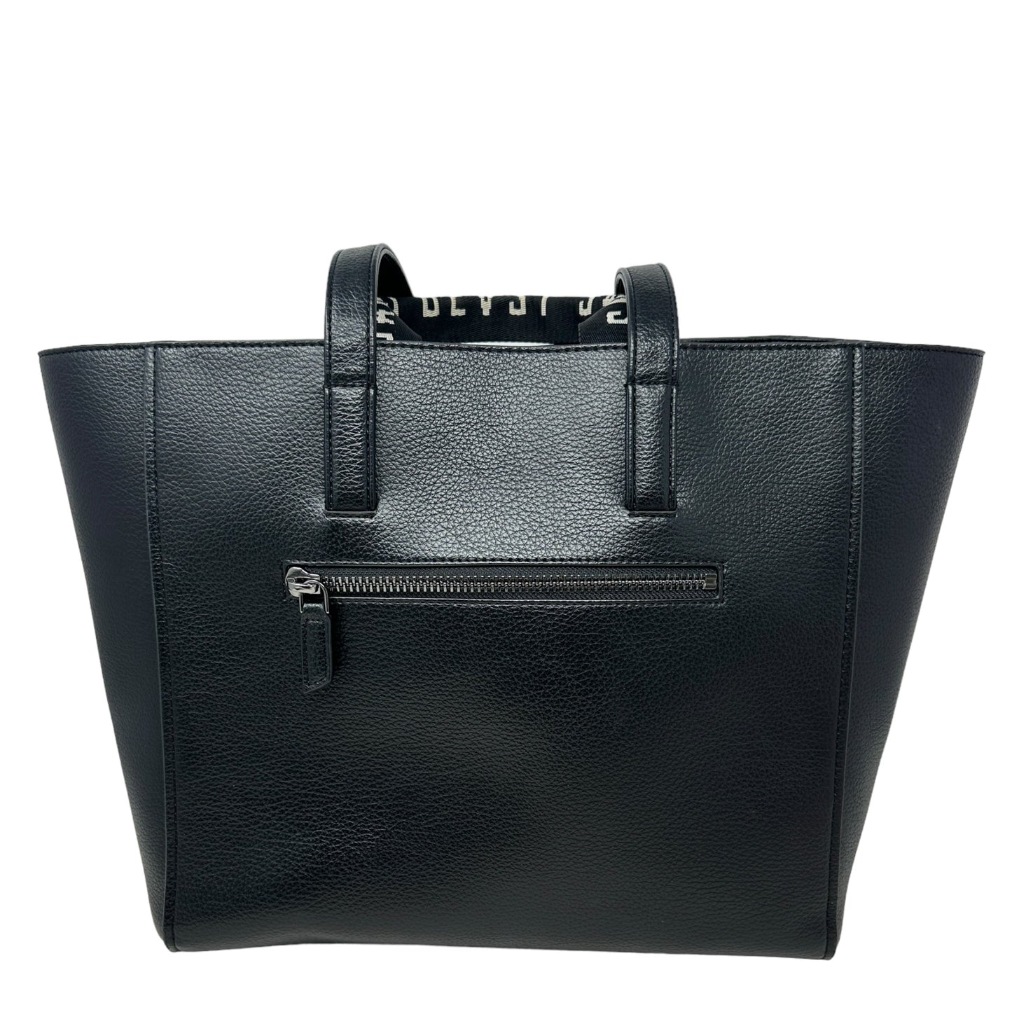 Archive Tote in Noir + Silver By Sans Beast, Size: Large