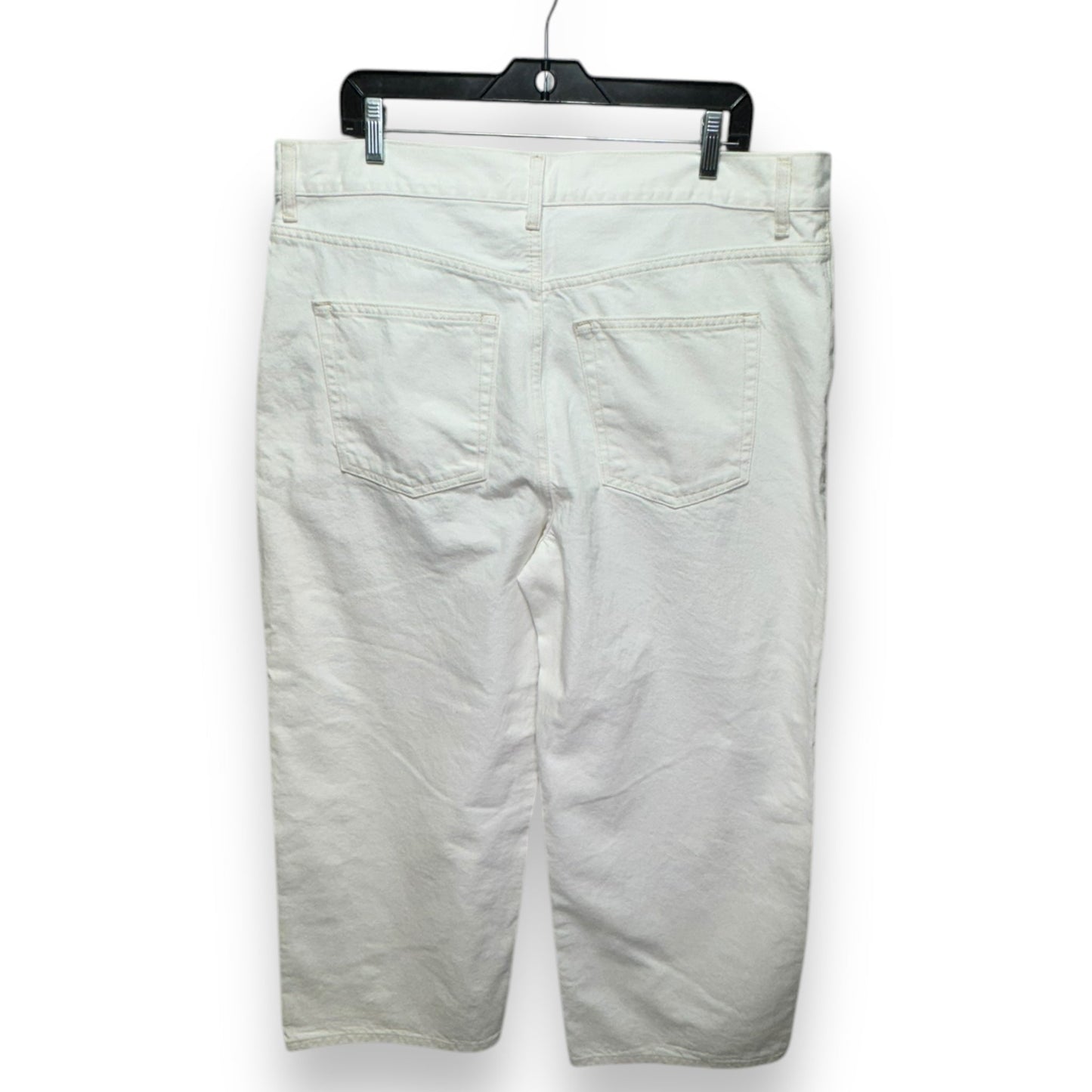 Jeans Boyfriend By Topshop In White, Size: 18