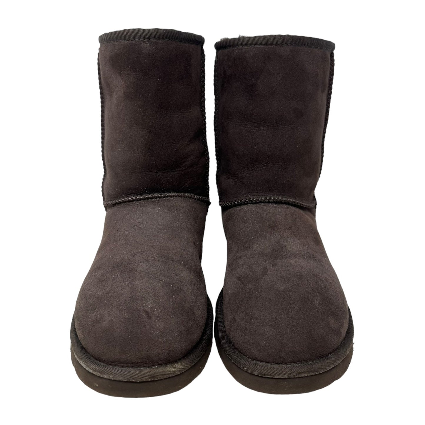 Classic Short Boots By Ugg In Brown, Size: 9