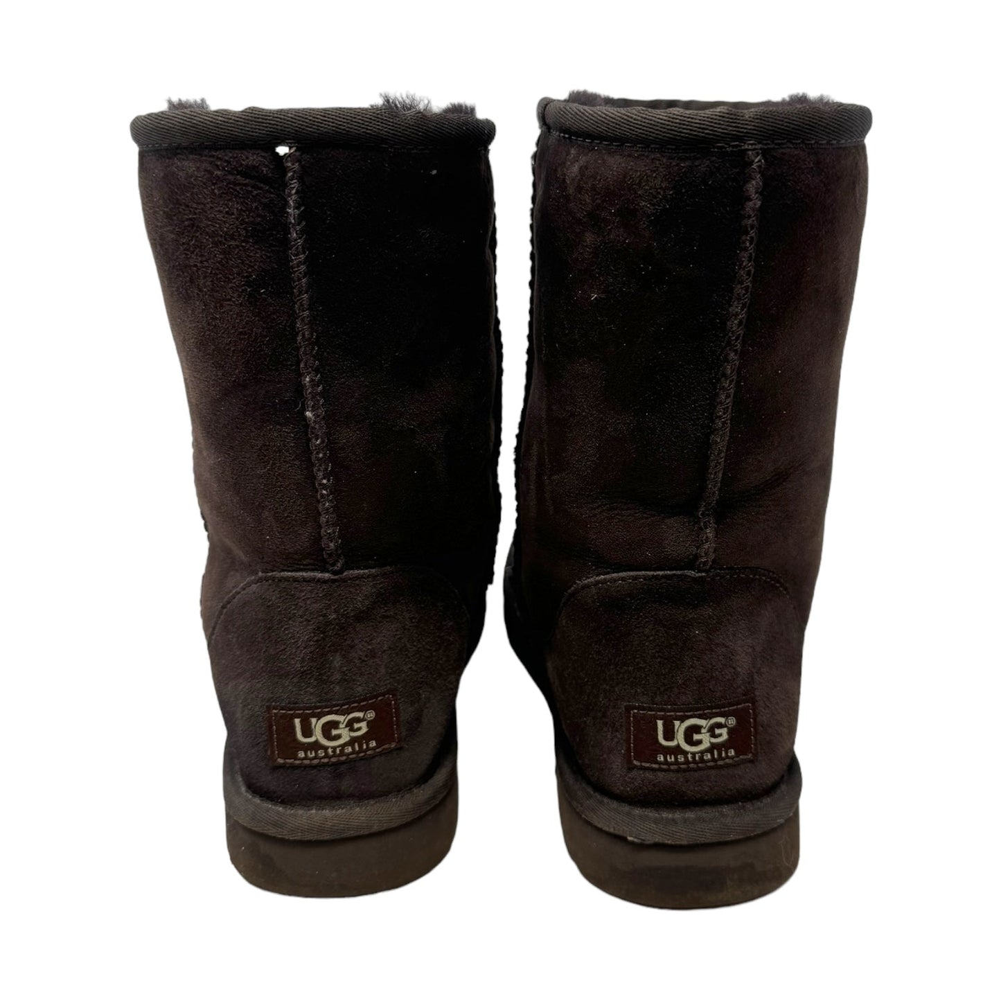 Classic Short Boots By Ugg In Brown, Size: 9