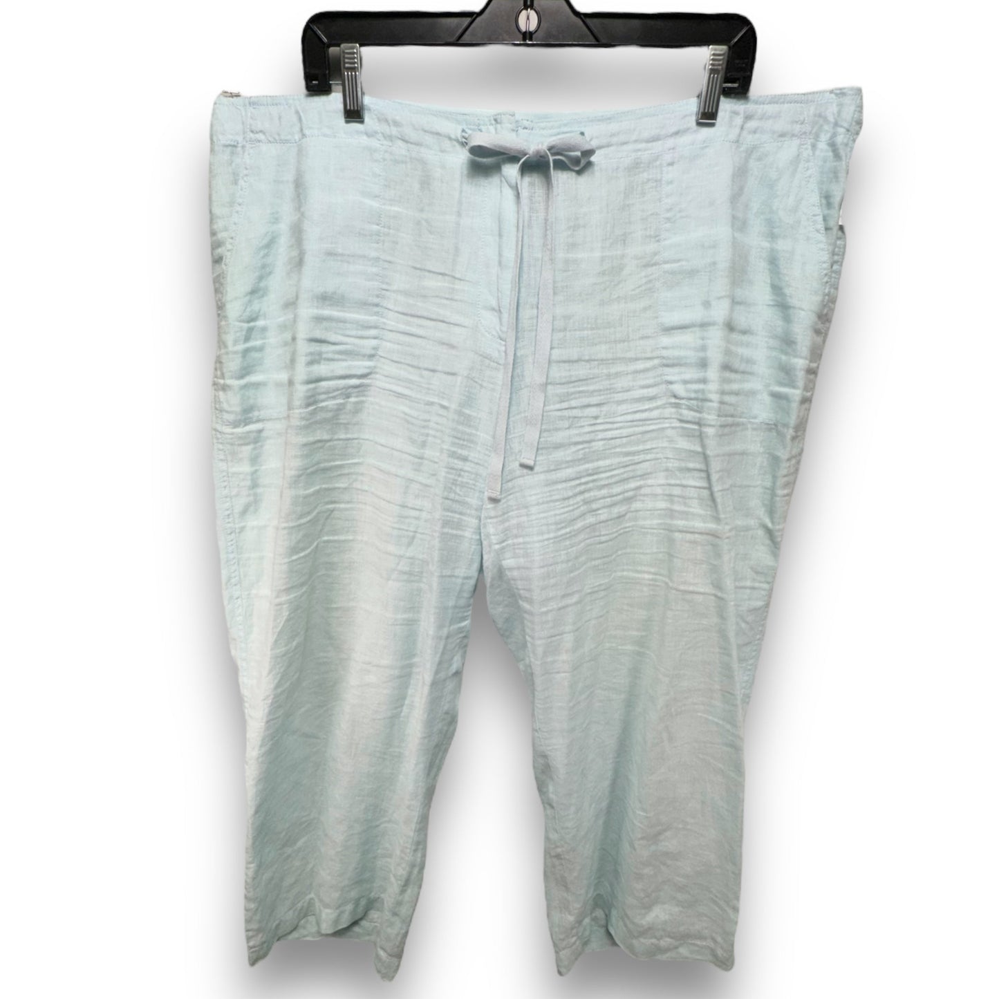 Pants Linen By Eileen Fisher In Aqua, Size: Xl