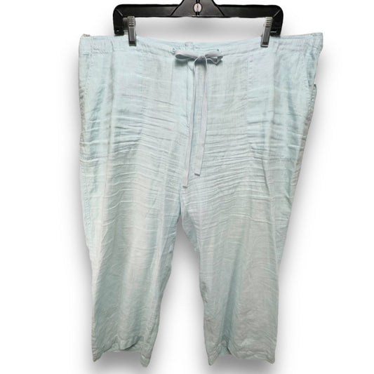 Pants Linen By Eileen Fisher In Aqua, Size: Xl