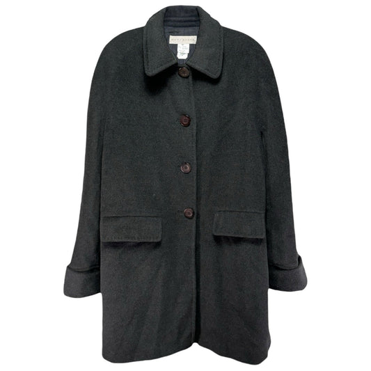 Coat Wool By Doncaster In Grey, Size: M