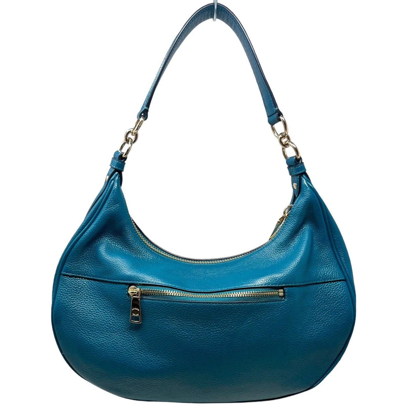 Harley East West Pebbled Leather Hobo Handbag Designer By Coach, Size: Medium