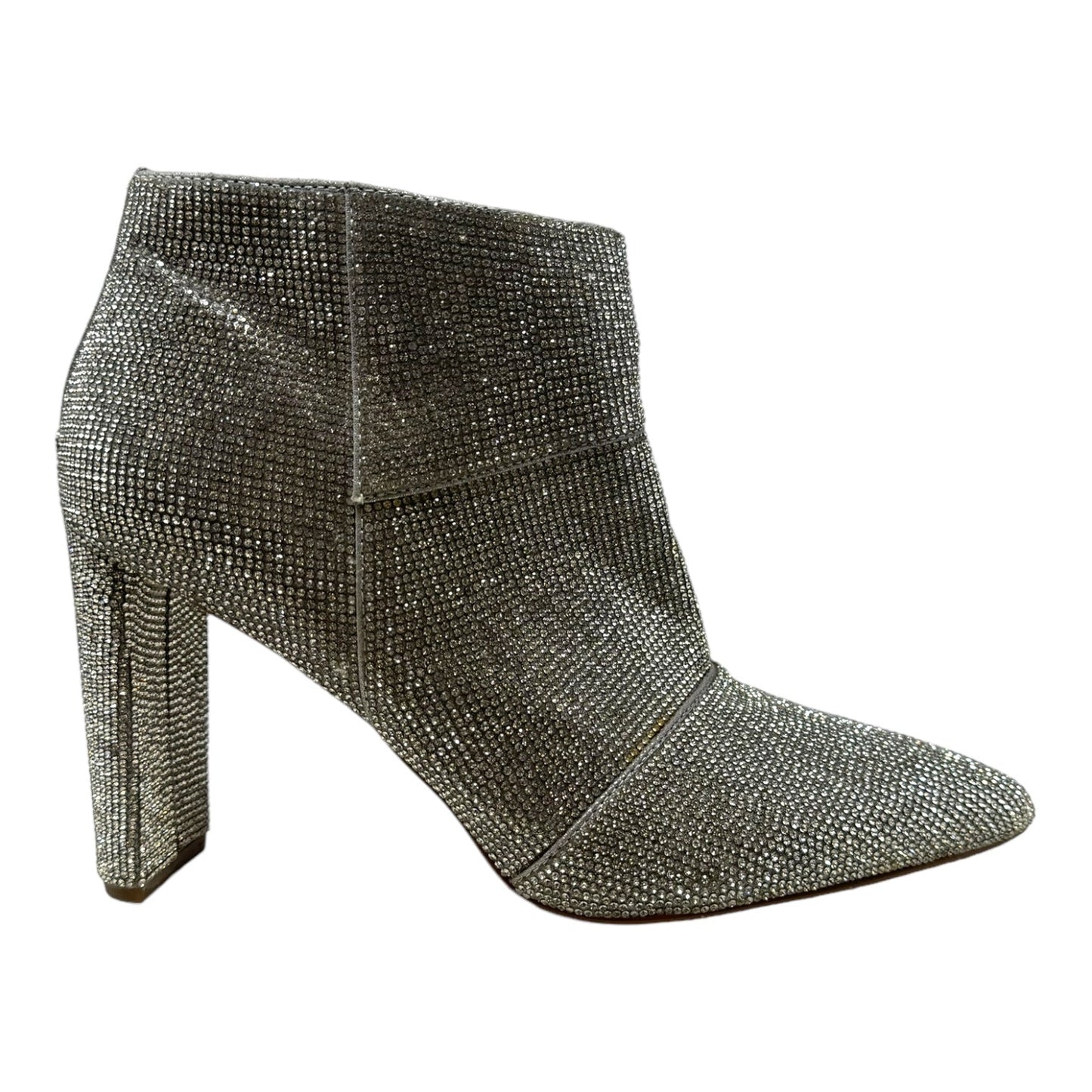 Nola Rhinestone Bootie By Steve Madden In Silver, Size: 9