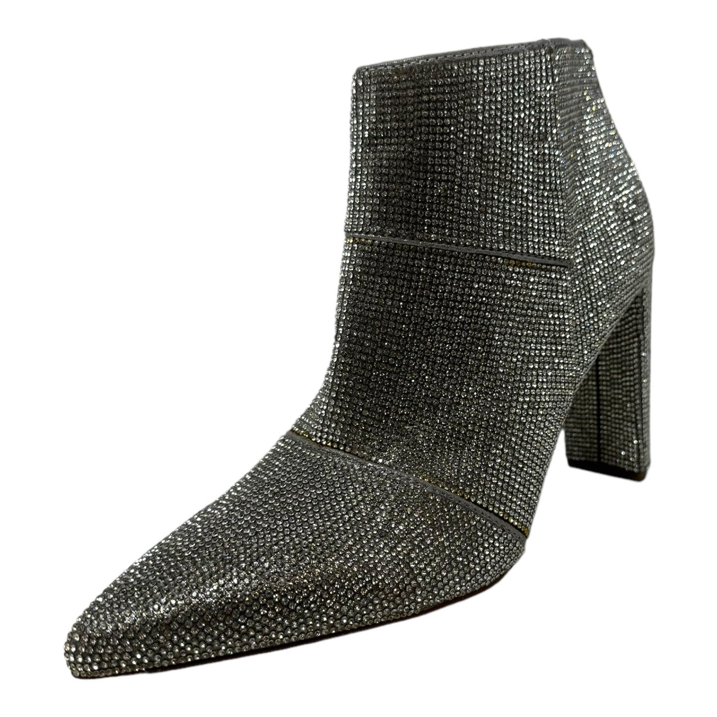 Nola Rhinestone Bootie By Steve Madden In Silver, Size: 9