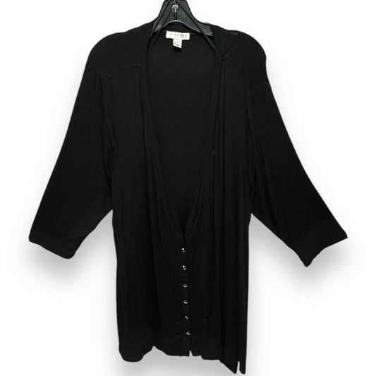 Sweater Cardigan By Kenar In Black, Size: 3x