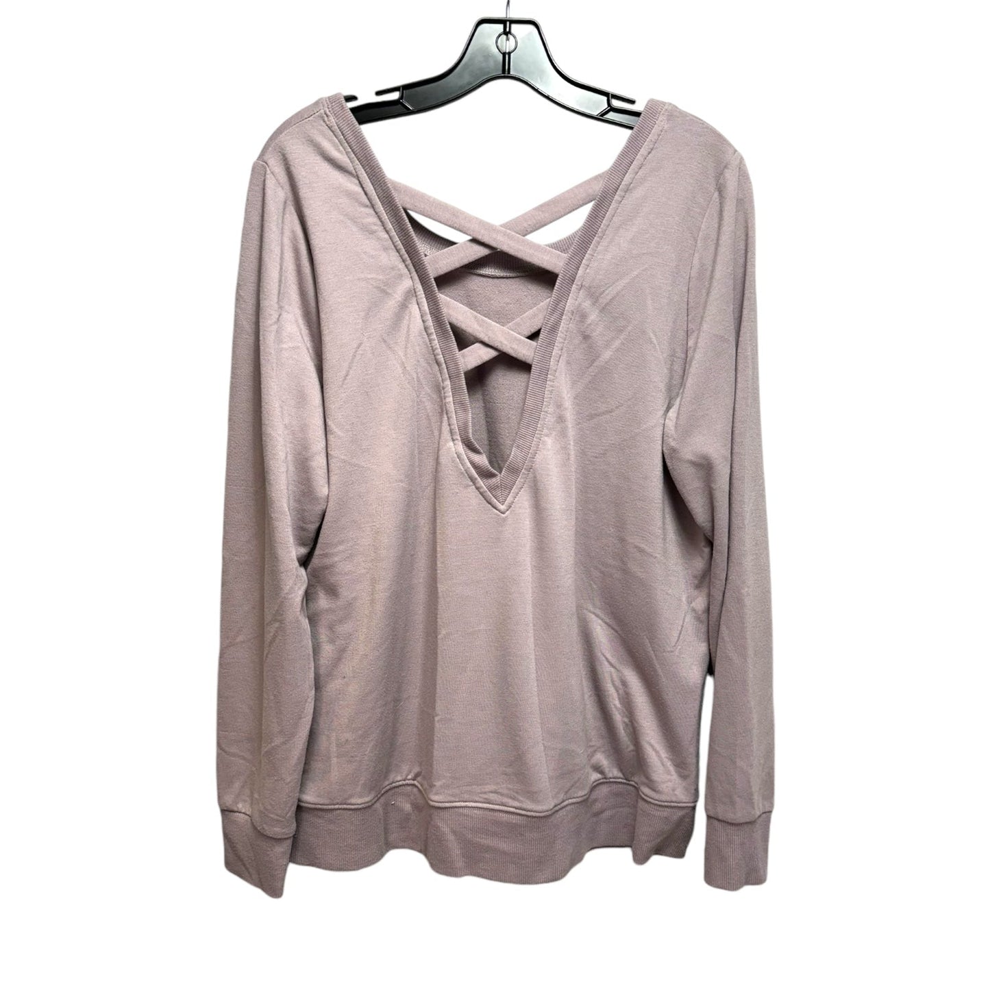 Top Long Sleeve By Torrid In Mauve, Size: L