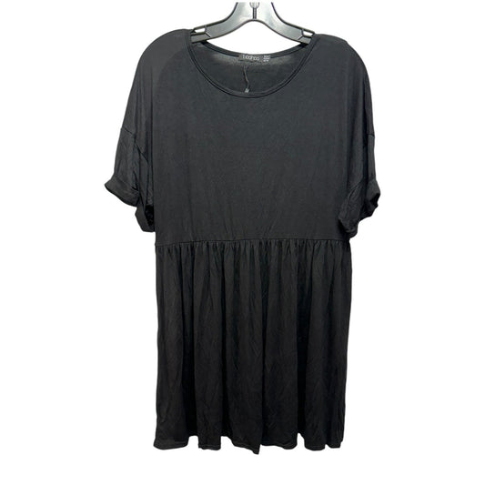 Tunic Short Sleeve By Boohoo Boutique In Black, Size: 10