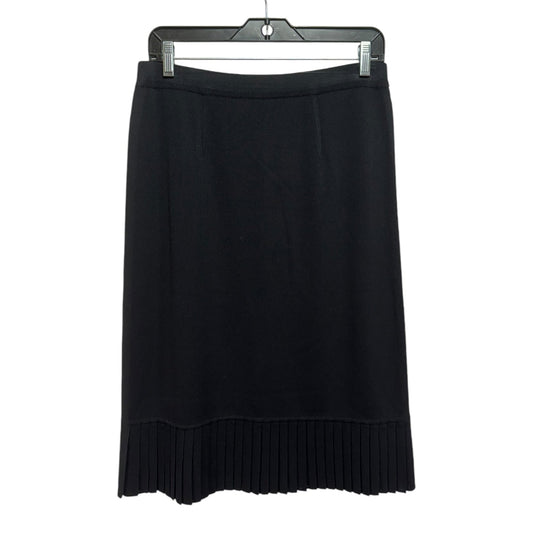 Knit Skirt Midi By Misook In Black, Size: M