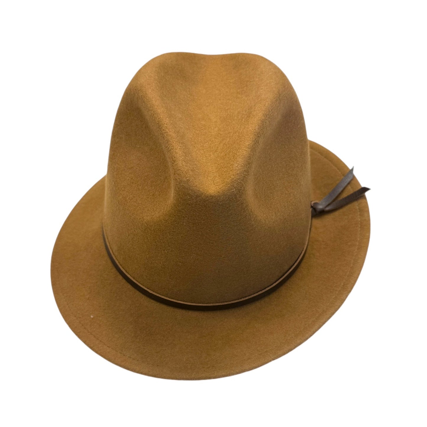 Limited Edition 100% Wool Luke Fedora By Yellow 108 In Caramel