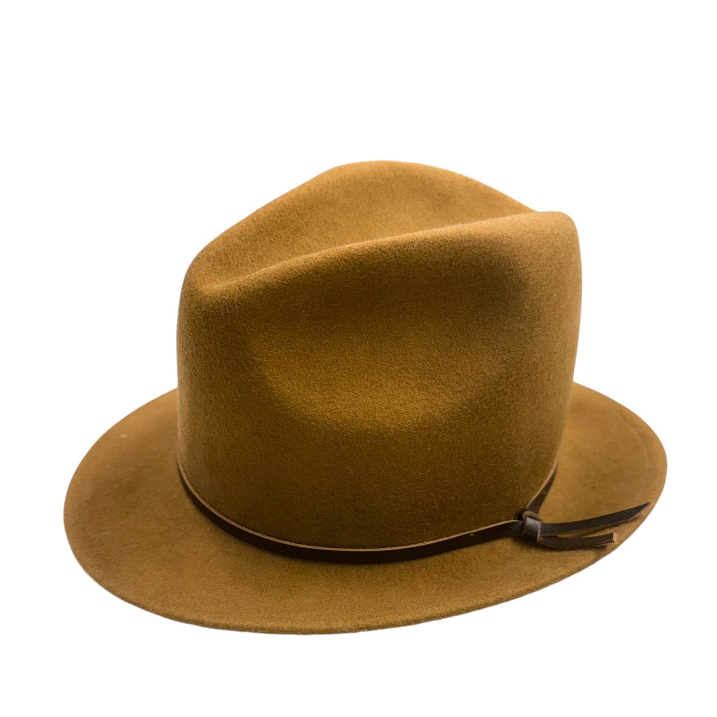 Limited Edition 100% Wool Luke Fedora By Yellow 108 In Caramel