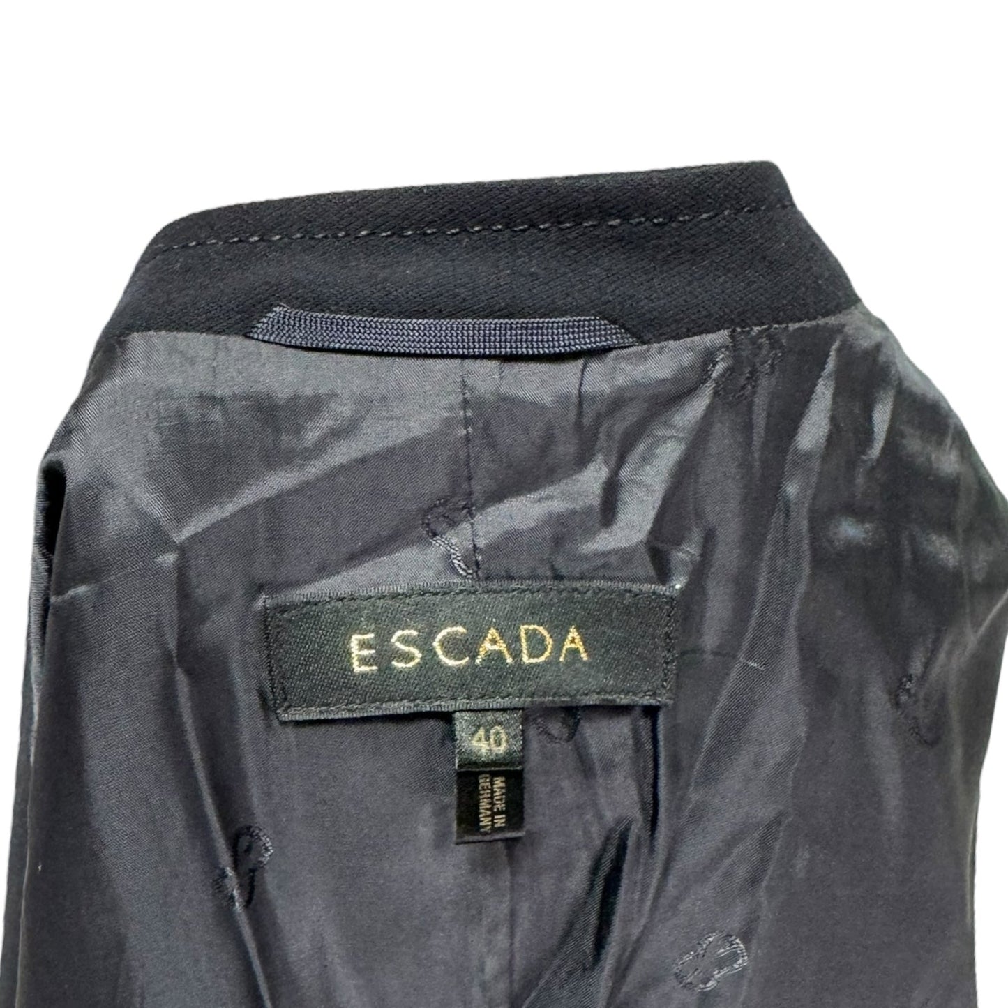 Blazer Designer By Escada In Navy, Size: 40